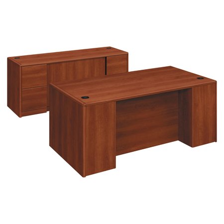 Hon Pedestal Desk, 36" D, 72" W, 29-1/2" H, Cognac, Particle Board HON10799CO